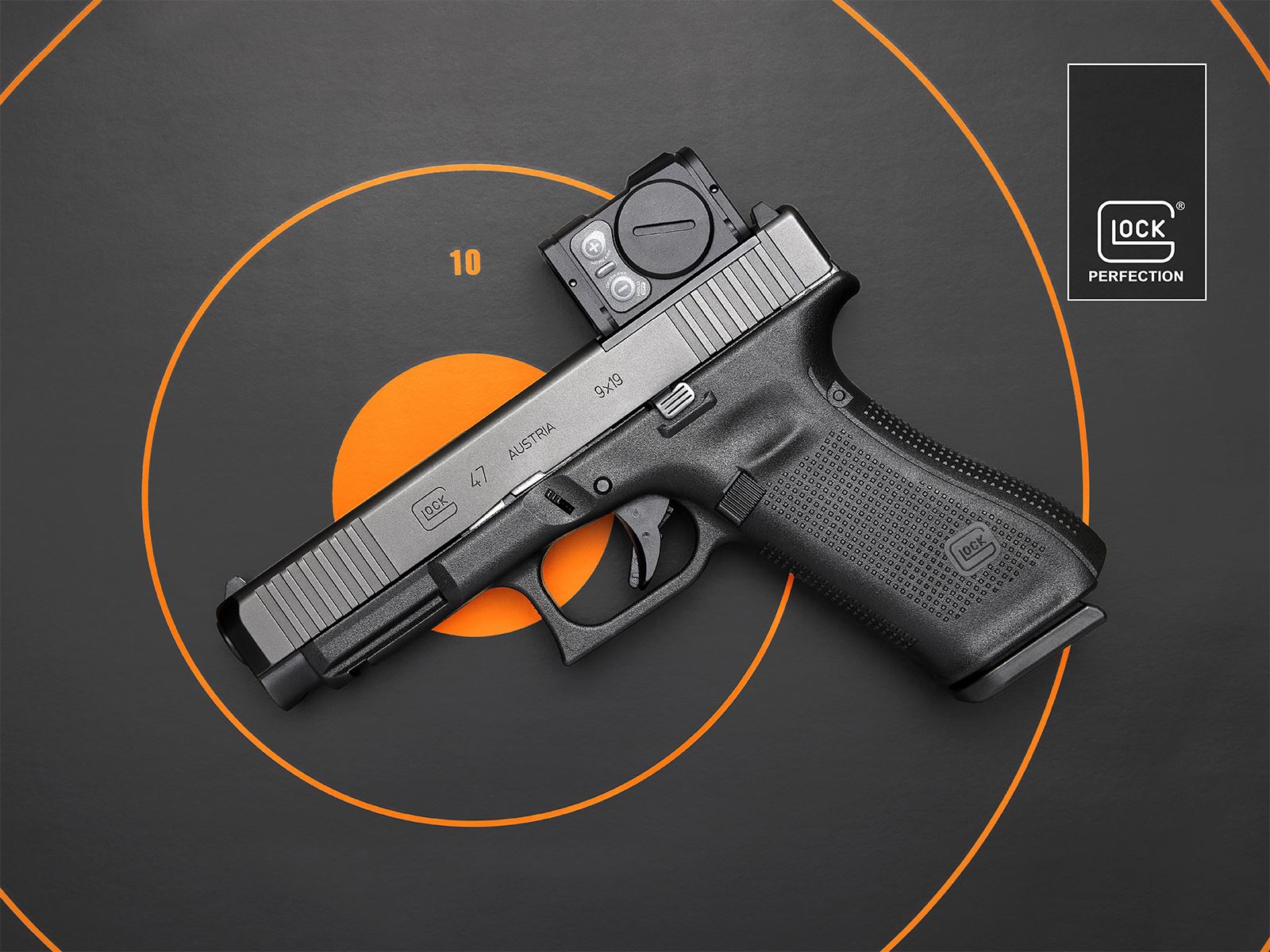 Glock 47 MOS 9mm pistol — available at Gunbaze